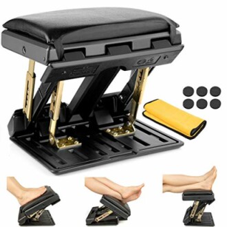 Adjustable Footrest with Removable Soft Foot Rest Pad