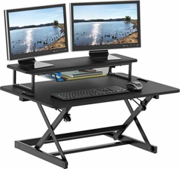 SHW Height Adjustable Standing Desk