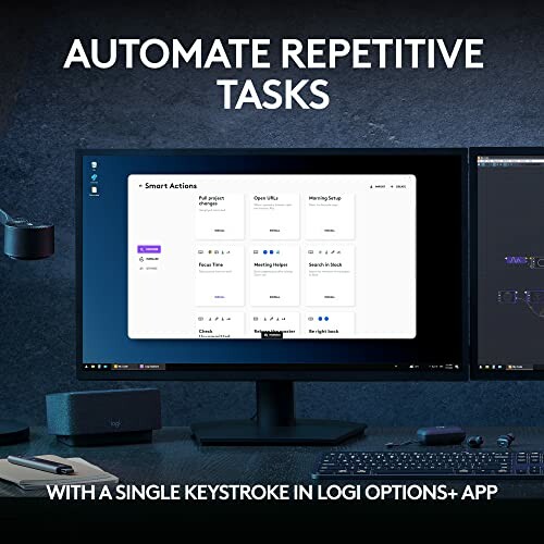 Computer screen displaying automation software for repetitive tasks.