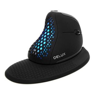 DeLUX Seeker Wireless Ergonomic Vertical Mouse