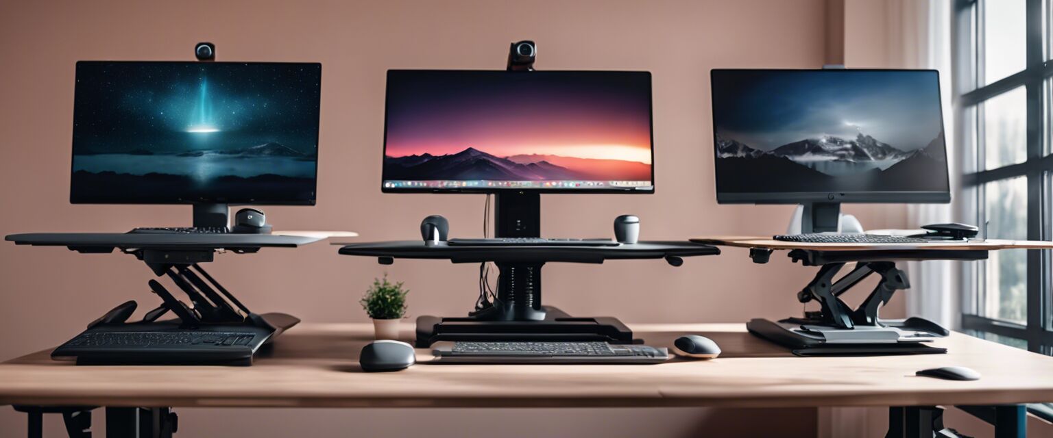 Various ergonomic standing desks