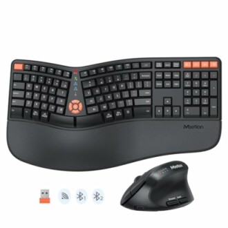 MEETION New Ergonomic Keyboard and Mouse Wireless Combo