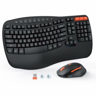 MEETION Wave Ergonomic Keyboard and Mouse