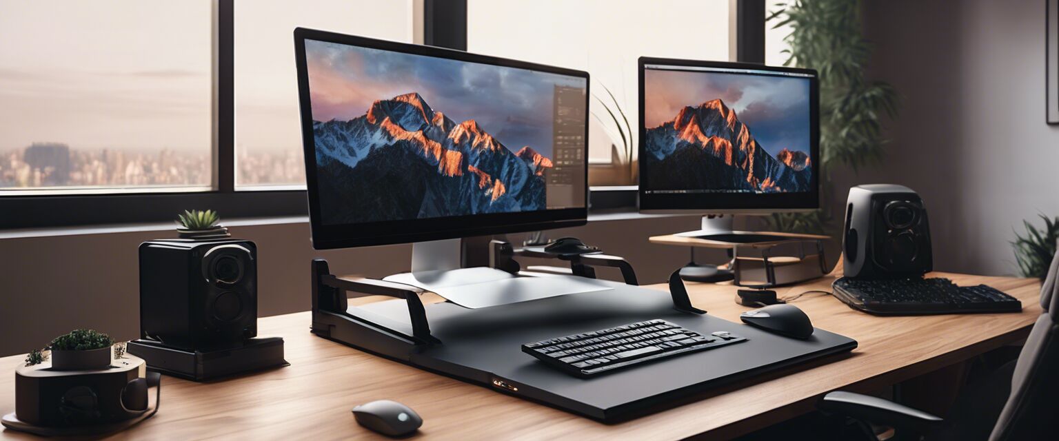 Ergonomic laptop setup