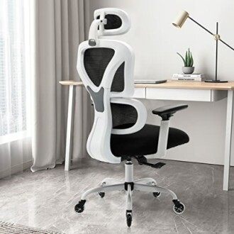 KERDOM Office White Chair