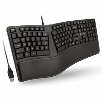 Ergonomic split keyboard with USB connection