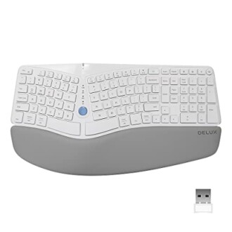 DeLUX Wireless Ergonomic Split Keyboard