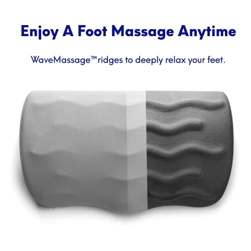 Foot massage roller with WaveMassage ridges