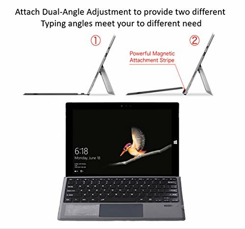Keyboard attached to Surface Pro