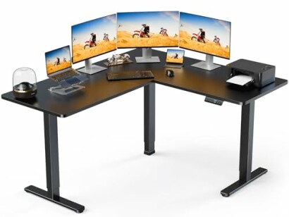 ErGear 63" Dual Motor L Shaped Standing Desk