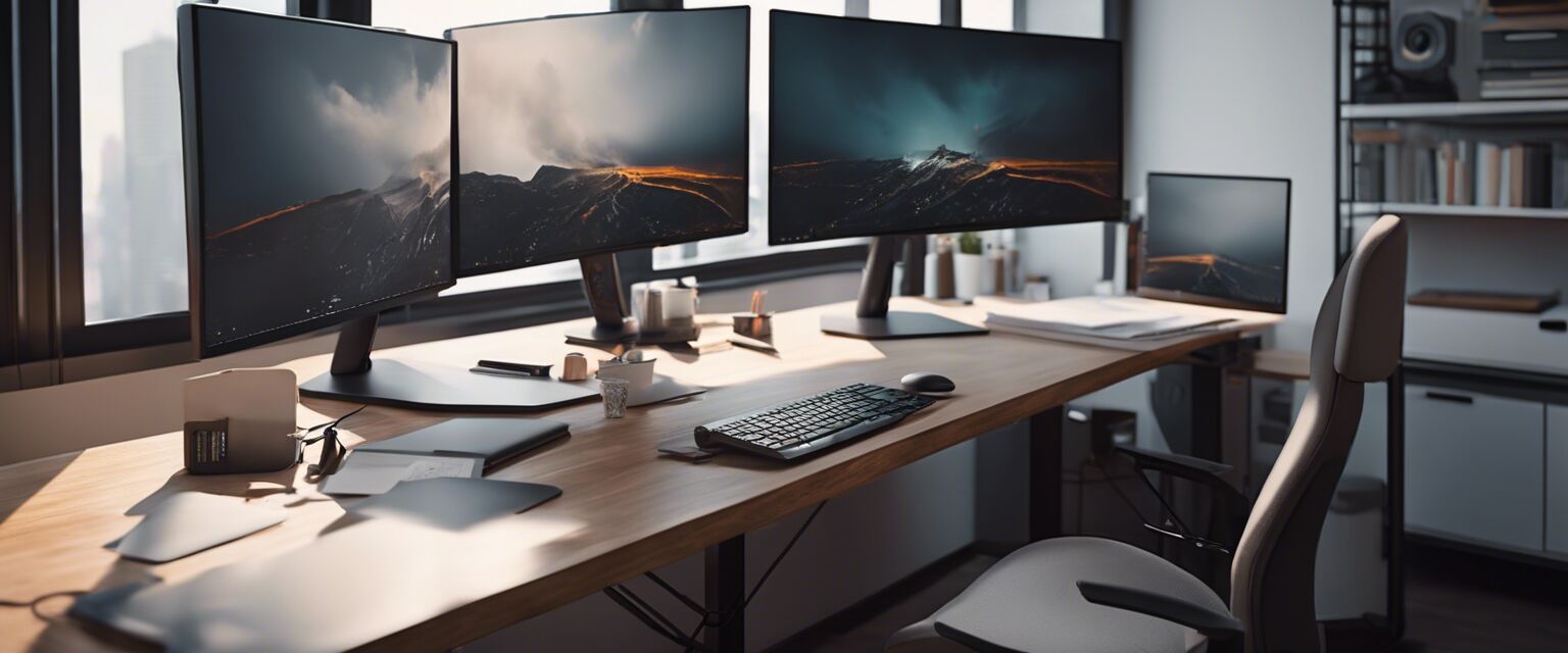 Standing desk setup